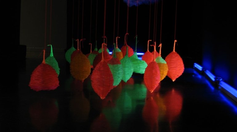 Proyecto Frutos interior. Det1 - V Bienal Internacional de Arte Textil 2009